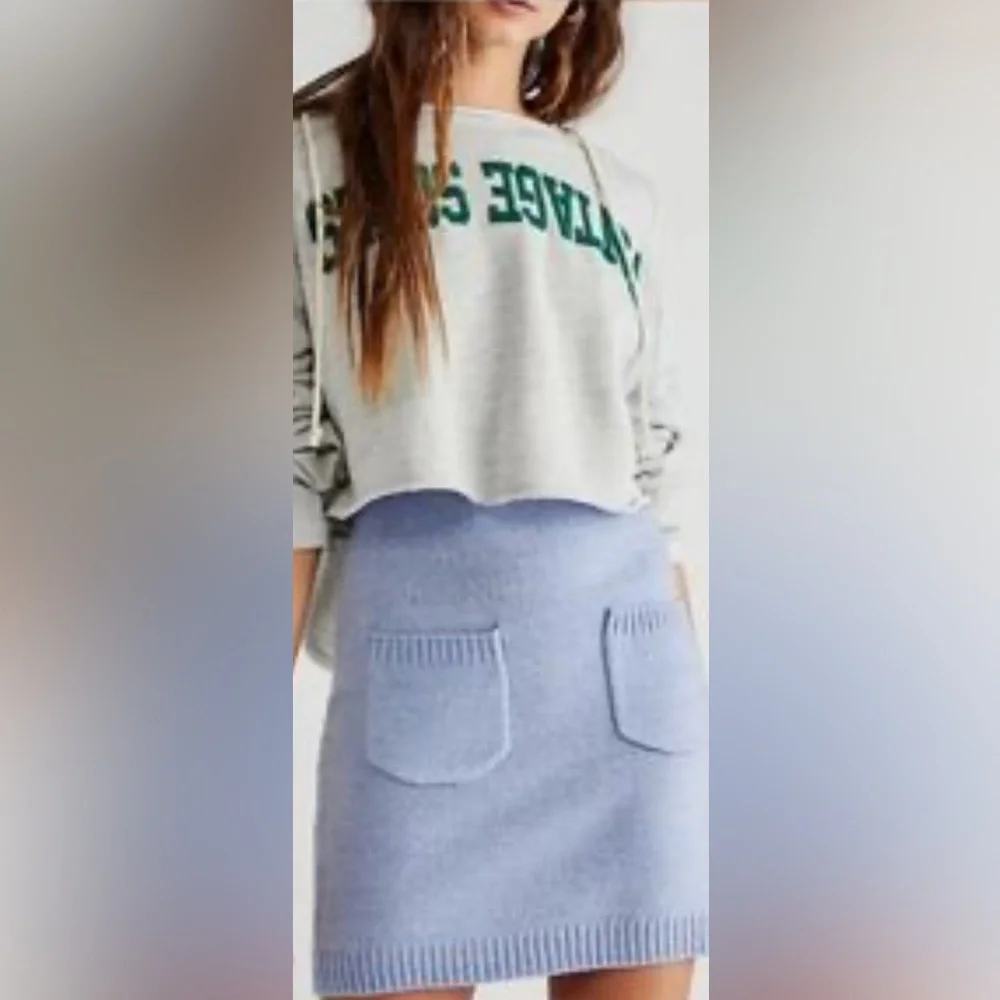 NWT FREE PEOPLE VIOLA SWEATER MINI SKIRT - Picture 1 of 2